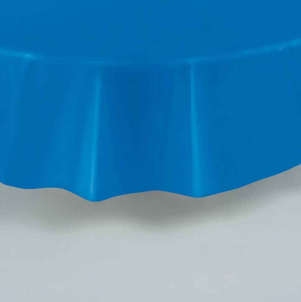 Blauw Tafelkleed Rond 2,13m