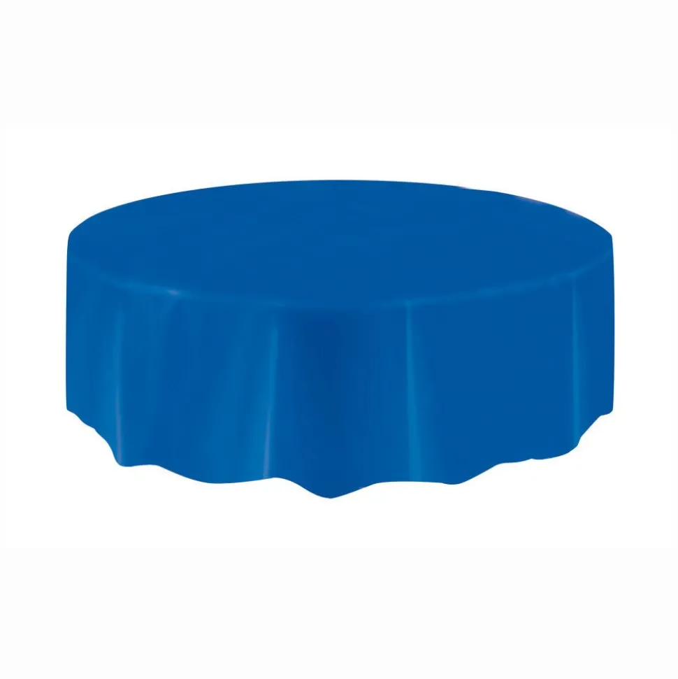 Blauw Tafelkleed Rond 2,13m