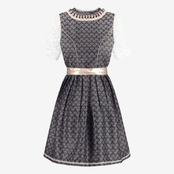 Blauw Wit Creme Dirndl Jurk Oktoberfest Dames 2 Delig