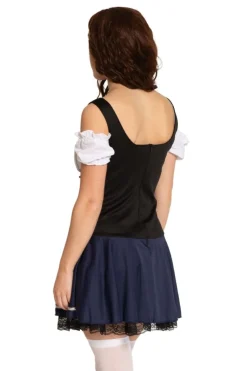 Blauw Witte Dirndl Jurk Oktoberfest Linda