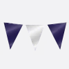 Blauw Zilveren Slinger Folie 10m