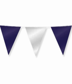 Blauw Zilveren Slinger Metallic 10m
