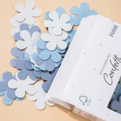 Bloemen Confetti Blauw