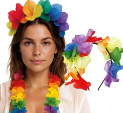 Bloemen Haarband Regenboog