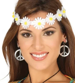 Bloemen Haarband Wit