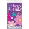 Bloemen Tafelkleed Happy Birthday 2,13m