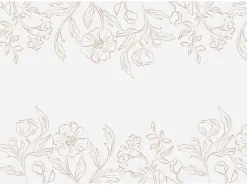 Bloemen Tafelloper Beige 5m