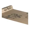 Bloemen Tafelloper Bruin 3m