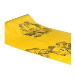 Bloemen Tafelloper Geel 3m
