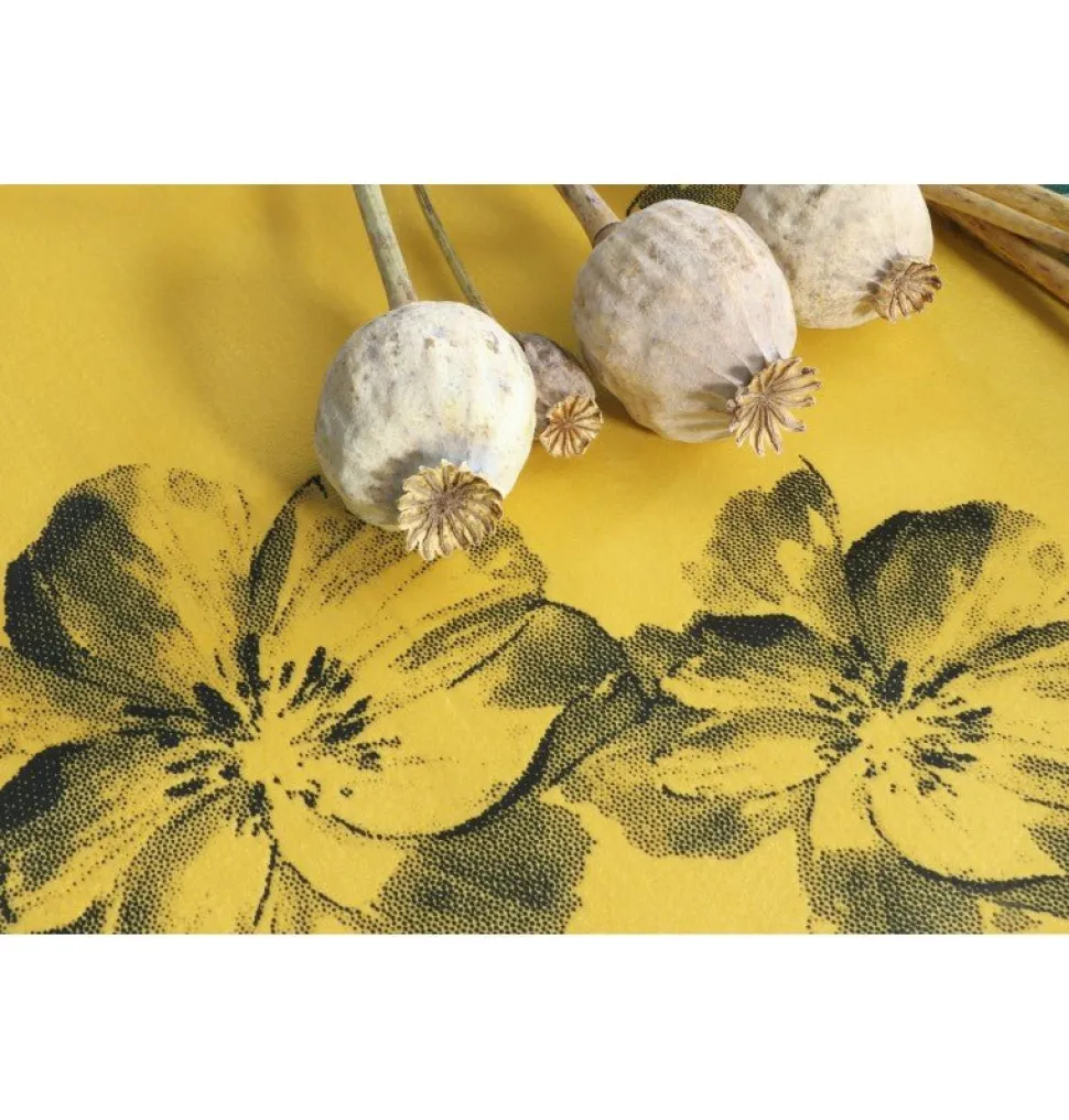 Bloemen Tafelloper Geel 3m