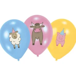 Boerderij Ballonnen 28cm 6st