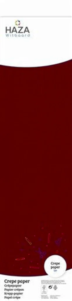 Bordeaux Rode Crepe Papier 2,5m