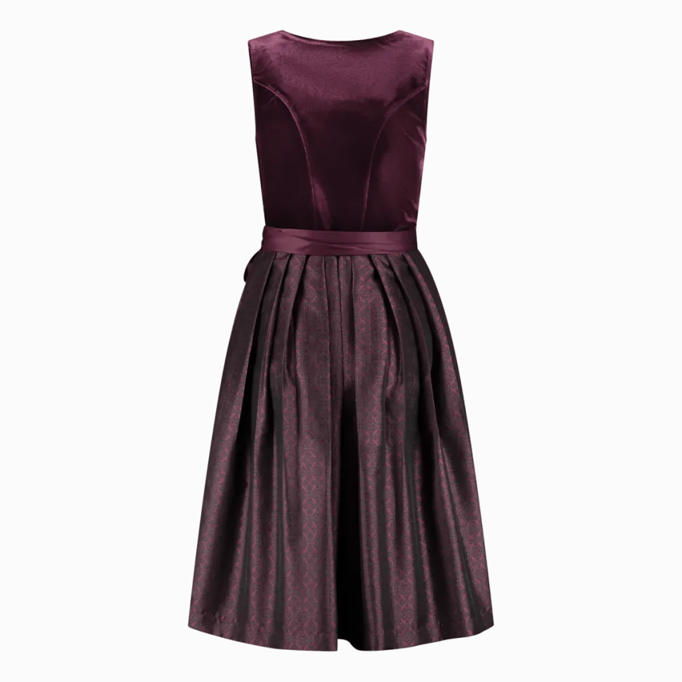 Bordeaux Rode Dirndl Jurk Oktoberfest 2 delig
