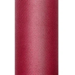 Bordeaux Rode Tule Rol 30cm 9m