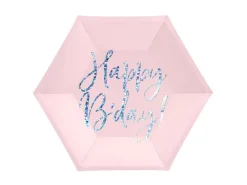 Borden Happy Birthday Lichtoze 20cm 6st