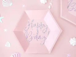 Borden Happy Birthday Lichtoze 20cm 6st