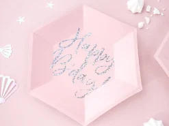 Borden Happy Birthday Lichtoze 20cm 6st