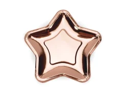 Borden Ster Rose Goud 18cm 6st