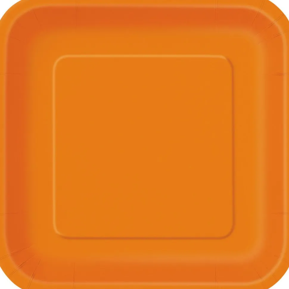 Borden Vierkant Oranje 23cm 14st
