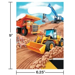 Bouw Uitdeelzakjes 22,5cm 8st