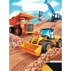 Bouw Uitdeelzakjes 22,5cm 8st
