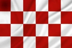 Brabant Vlag Rood Wit Geblokt 1,5m