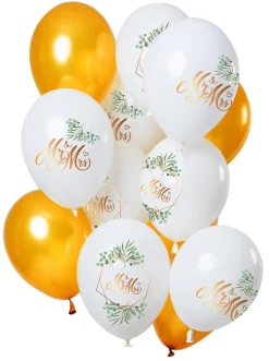Bruiloft Ballonnen Mr & Mrs 30cm 12st