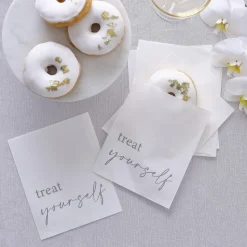 Bruiloft Uitdeelzakjes Treat Yourself Papier 17cm 20st