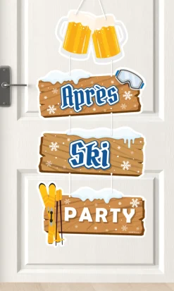 Bruine Hangdecoratie Apres Ski Party 1m