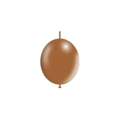 Bruine Knoopballonnen 15cm 100st
