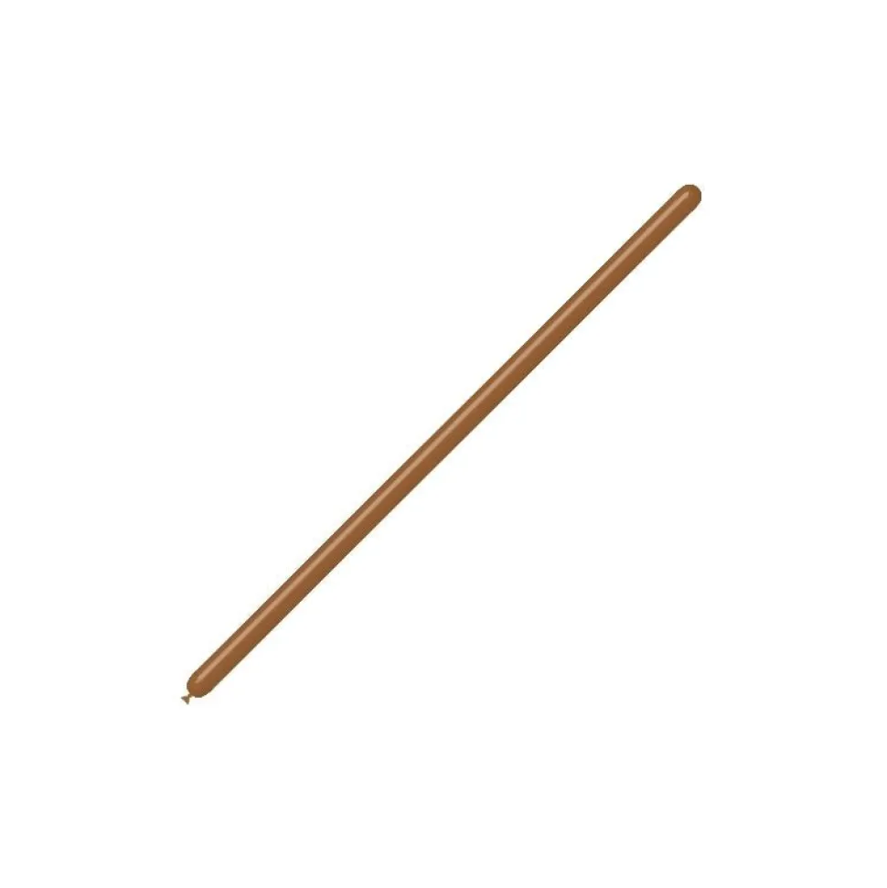 Bruine Modelleerballonnen 2,5cm 150cm 100st