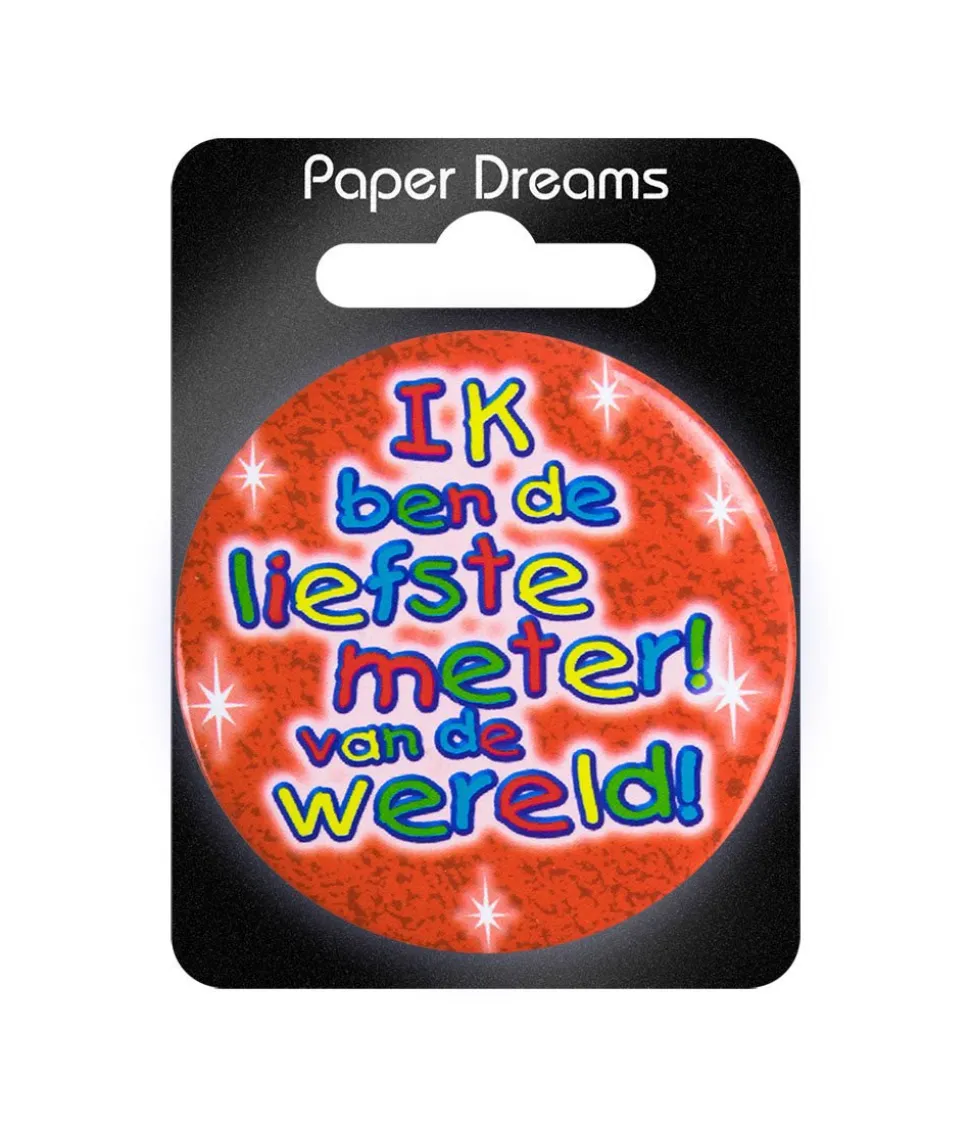 Button Ik Ben De Liefste Meter 5,5cm