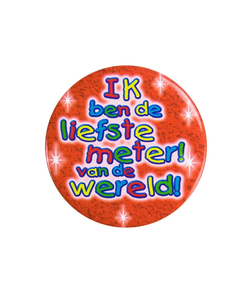 Button Ik Ben De Liefste Meter 5,5cm