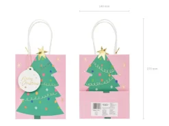 Cadeautasje Kerstboom 20cm