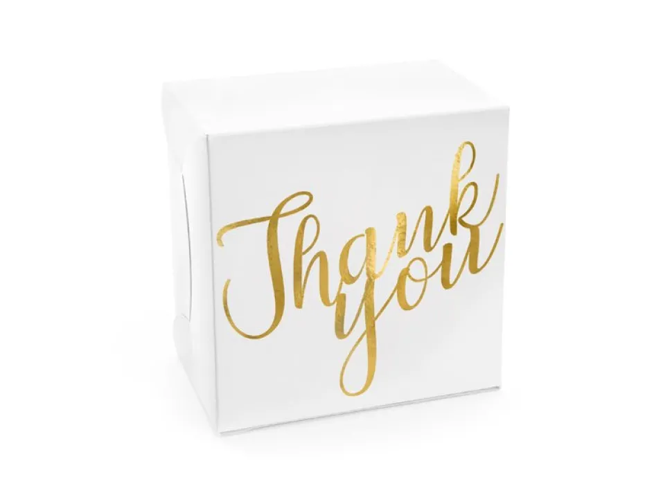 Cakedoosjes Thank You 14cm 10st