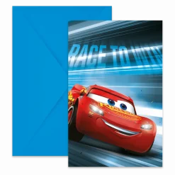 Cars Uitnodigingen 6st