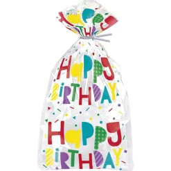 Cellofaan Zakjes Happy Birthday 28cm 20st
