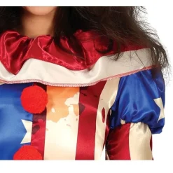 Clown Halloween Kostuum Dames Amirikaanse vlag