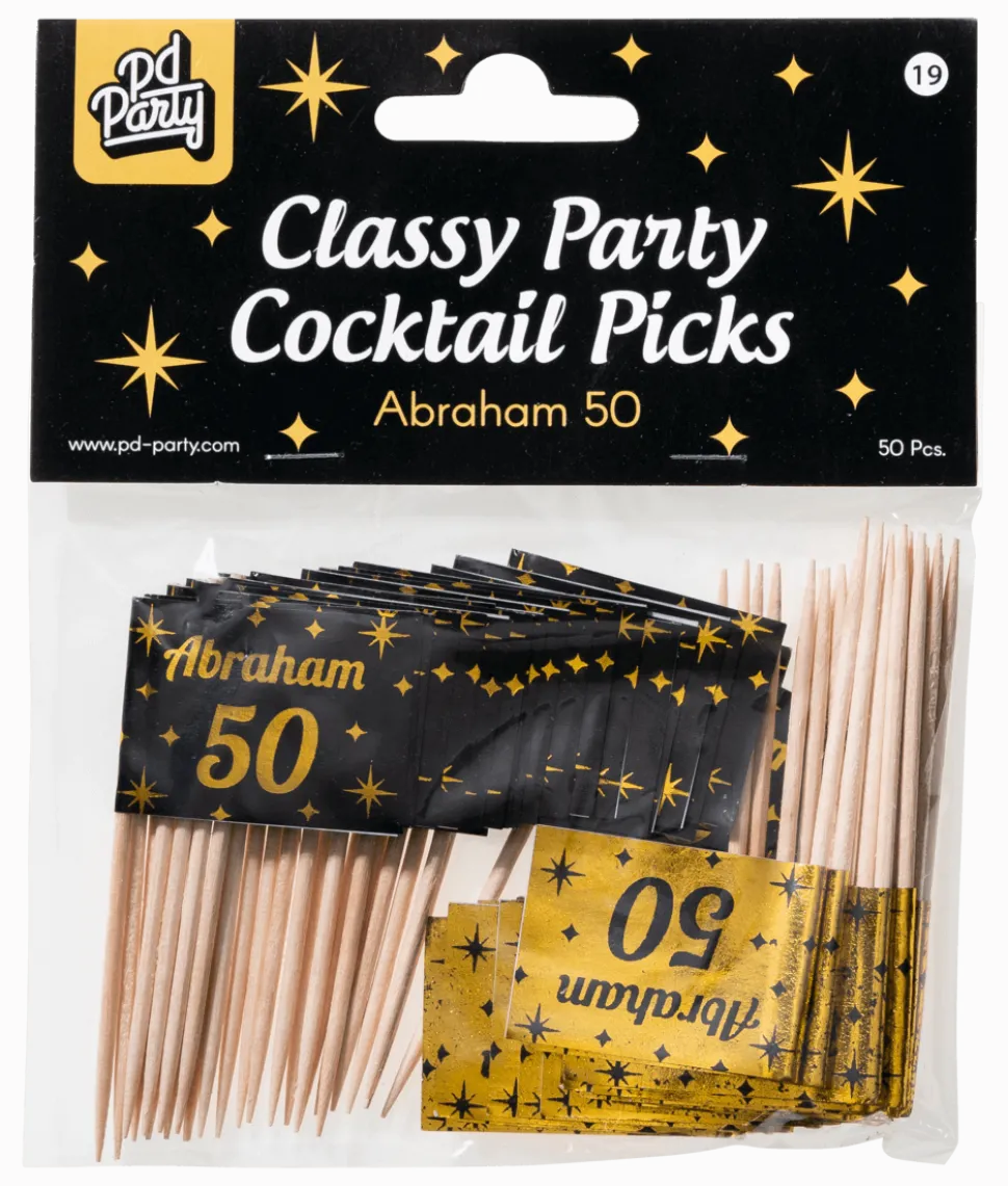 Cocktailprikkers Abraham 6,5cm 50st