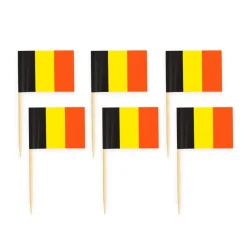 Cocktailprikkers Belgie 8cm 50st