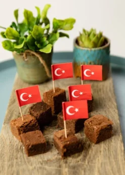 Cocktailprikkers Turkije 8cm 50st