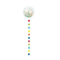 Confetti Ballon Met Tasselslinger 61cm