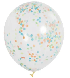 Confetti Ballonnen Gekleurd 30,5cm 6st