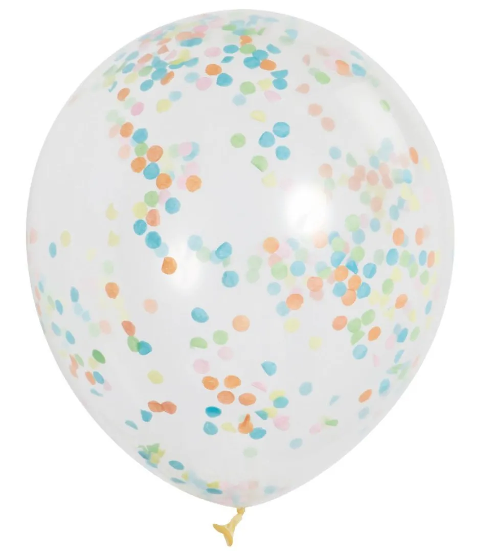Confetti Ballonnen Gekleurd 30,5cm 6st