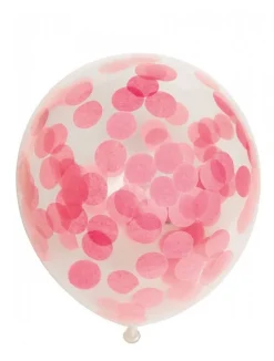 Confetti Ballonnen Lichtroze 30cm 6st