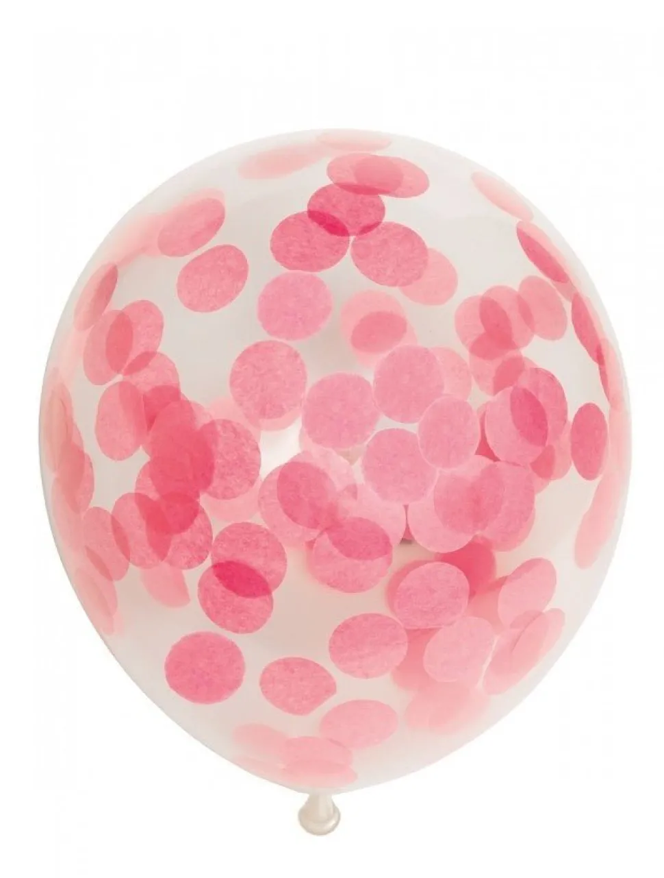 Confetti Ballonnen Lichtroze 30cm 6st
