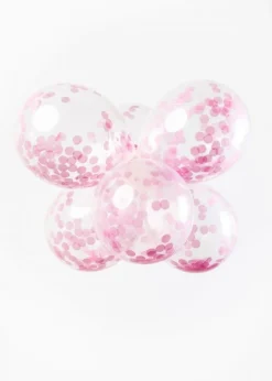 Confetti Ballonnen Lichtroze 30cm 6st