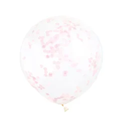 Confetti Ballonnen Lichtroze 40cm 6st