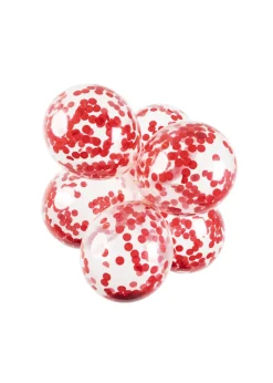 Confetti Ballonnen Rood 30cm 6st