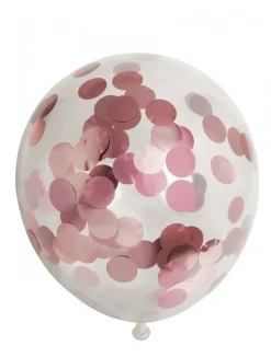 Confetti Ballonnen Rose Goud 30cm 6st